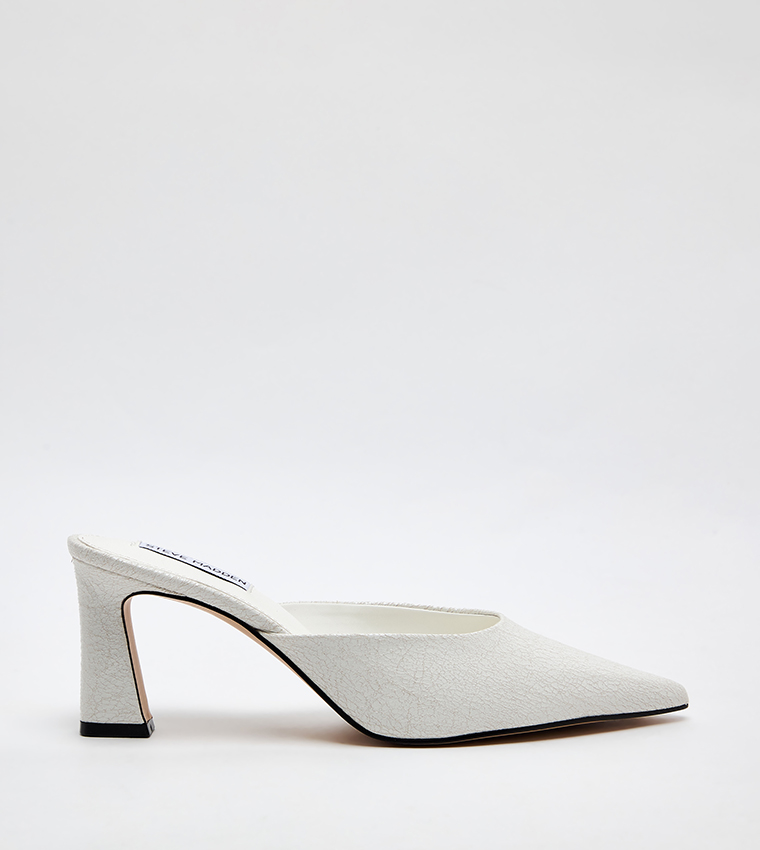 EMMIE Solid Pointed Toe Mule Pumps