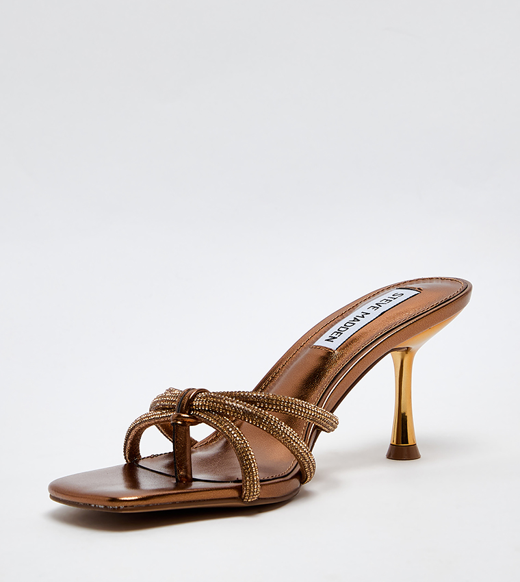 JAZZEE Embellished Strappy Heeled Sandals