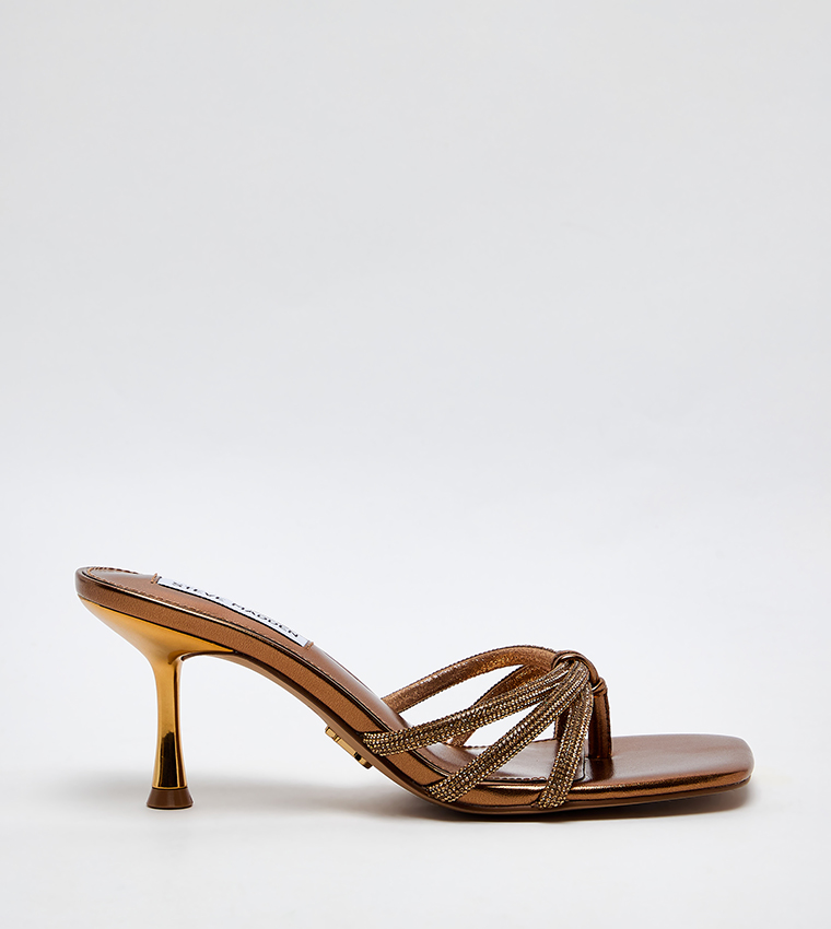JAZZEE Embellished Strappy Heeled Sandals