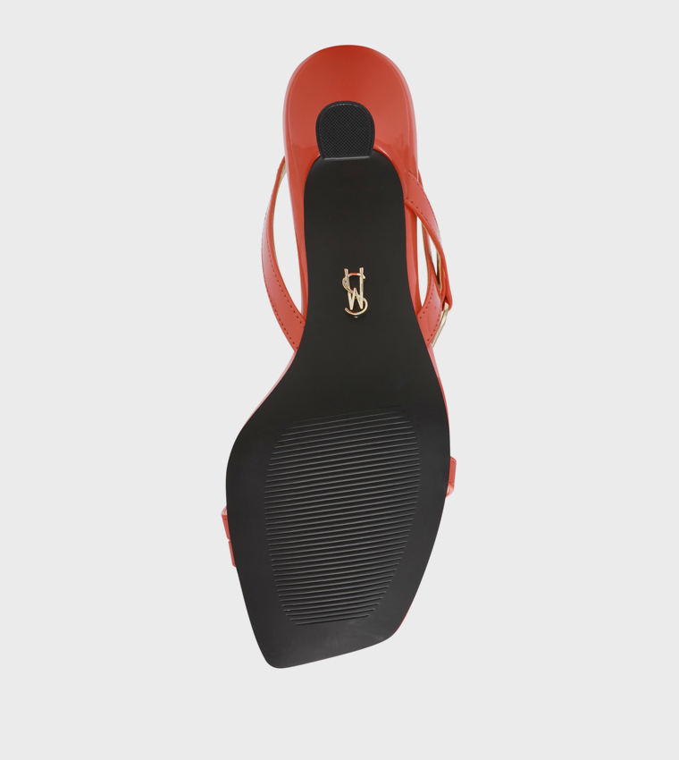 INFUZER Square Toe Heel Sandals
