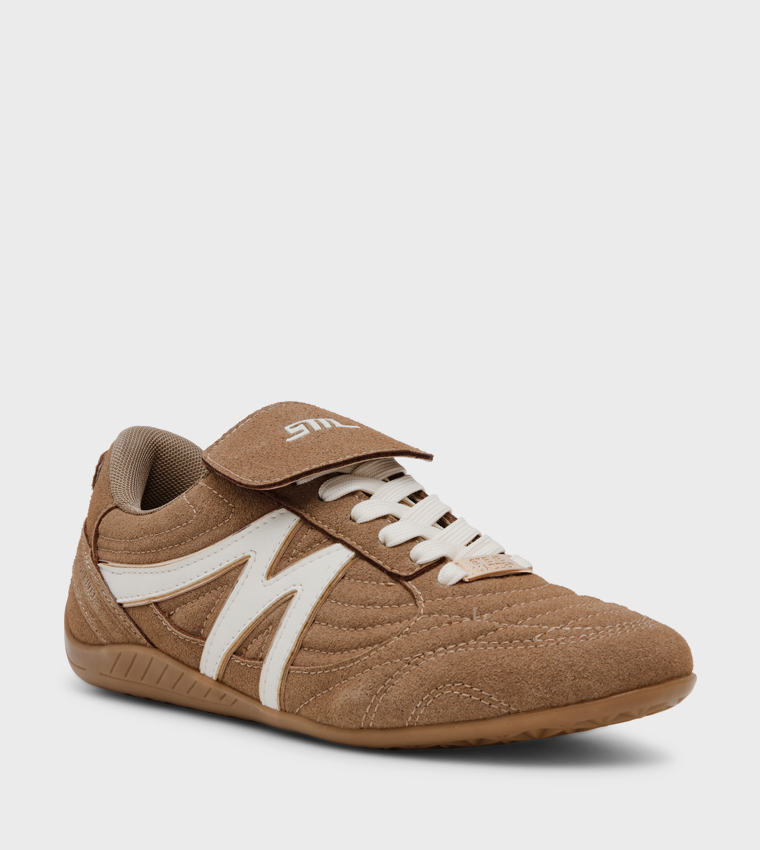 FREEKICK Textured Lace-Up Sneakers