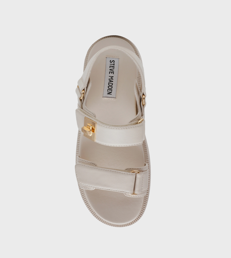 صندل بلاتفورم بحزام فيلكرو 