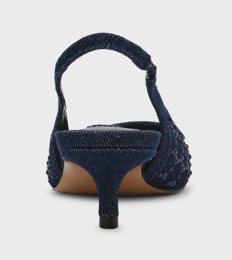 KARI-R Embellished Slingback Pumps