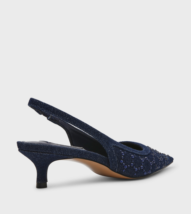 KARI-R Embellished Slingback Pumps