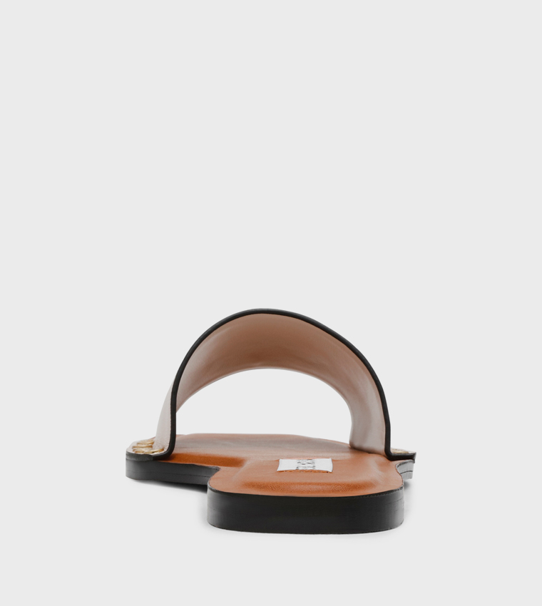 KAPITOL Open Toe Flat Sandals