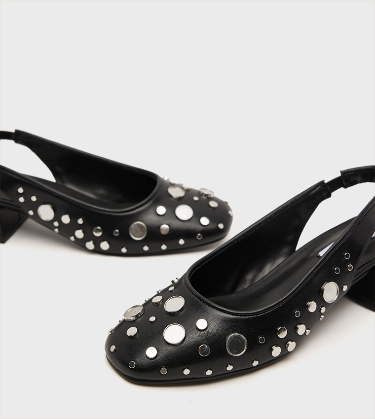 SMITTEN-S Studded Slingback Pumps