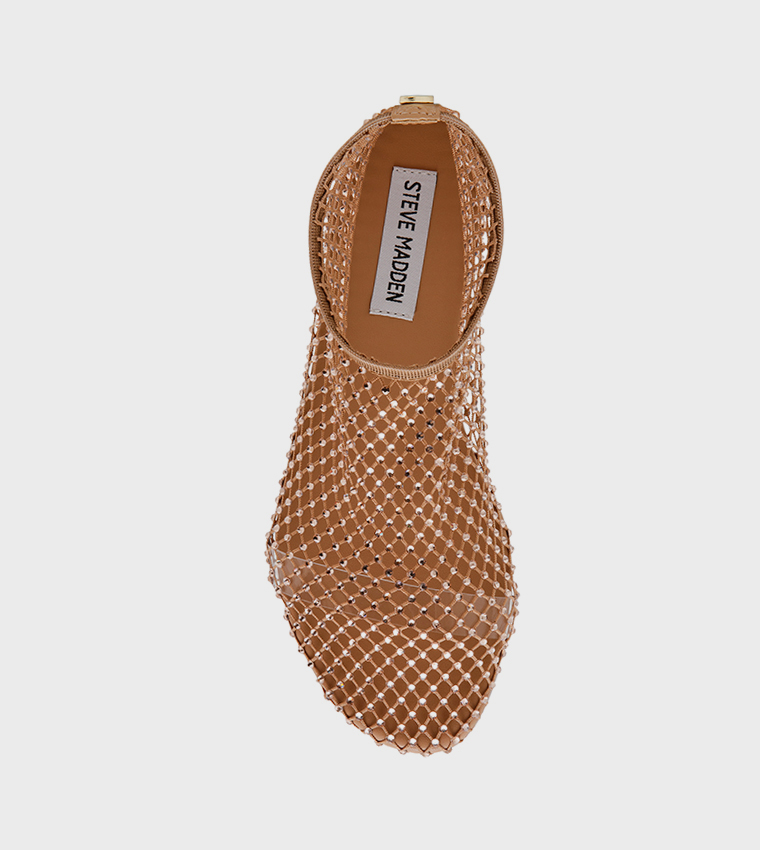 MINO-R Embellished Mesh Flat Shoes