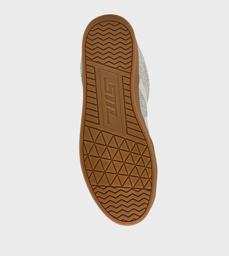 DEGREE-R Embellished Lace-Up Sneakers