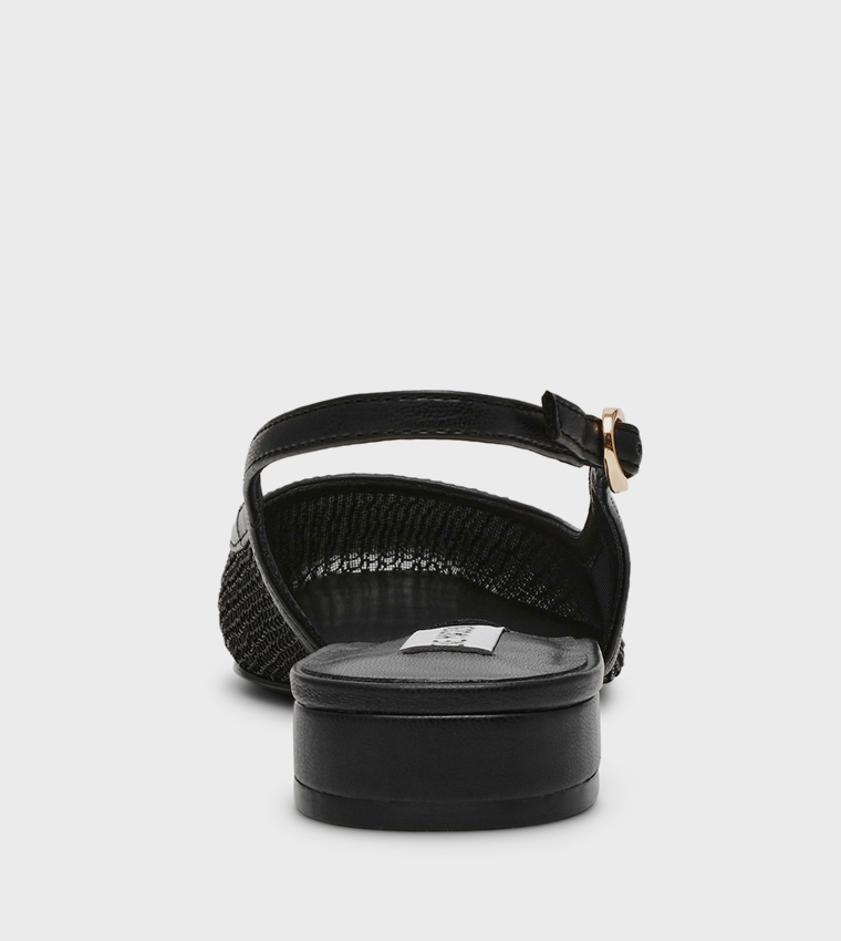 BOULEVARD Mesh Slingback Flat Shoes