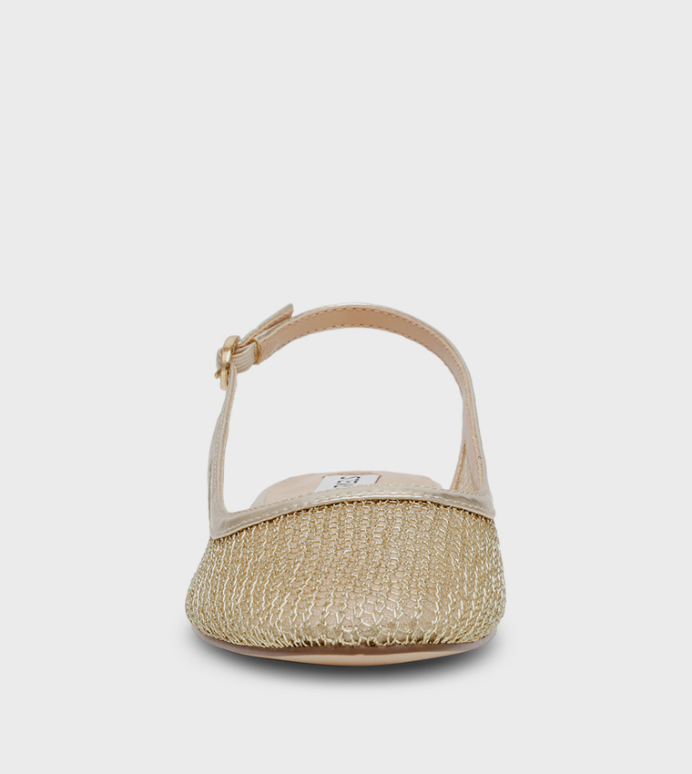 BOULEVARD Mesh Slingback Flat Shoes