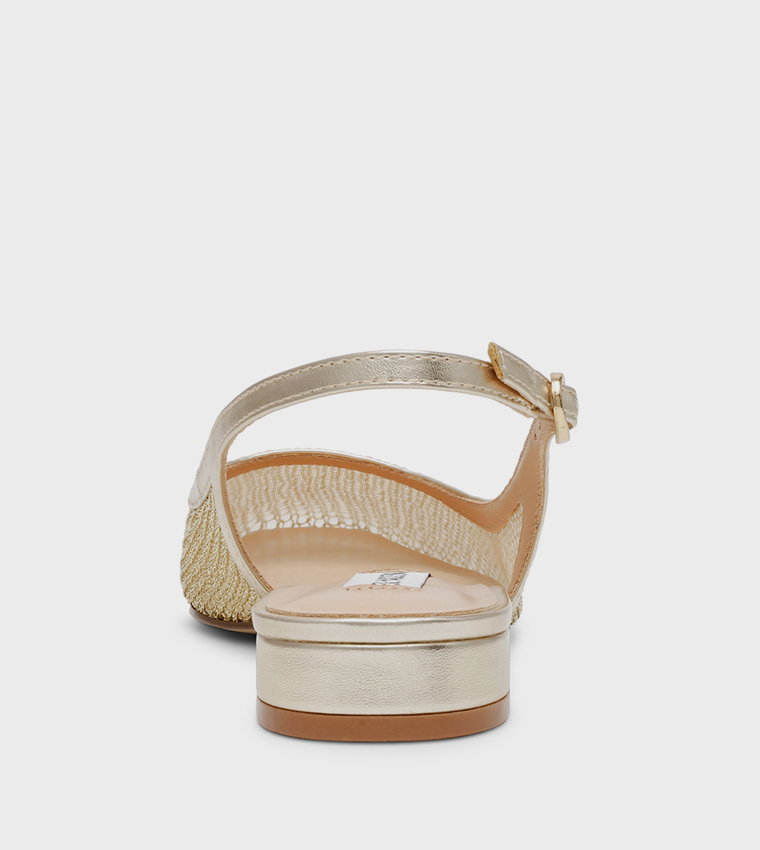 BOULEVARD Mesh Slingback Flat Shoes