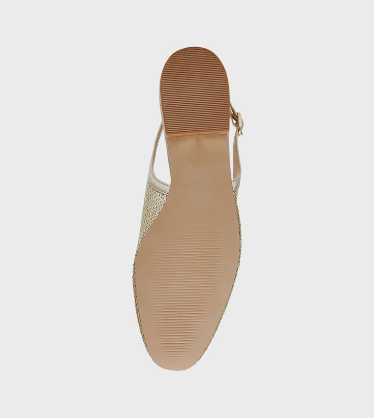 BOULEVARD Mesh Slingback Flat Shoes