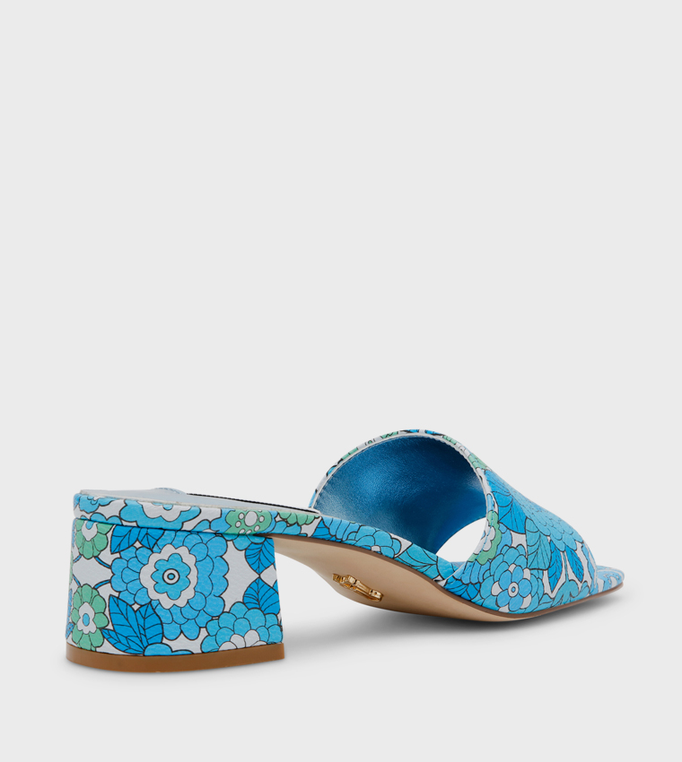 CARLIE Floral Printed Heel Sandals