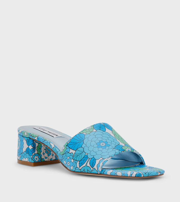 CARLIE Floral Printed Heel Sandals