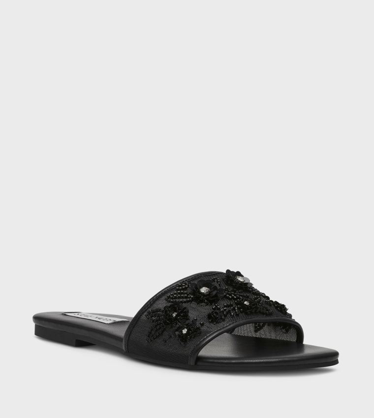 MIYAH Embellished Flat Sandals