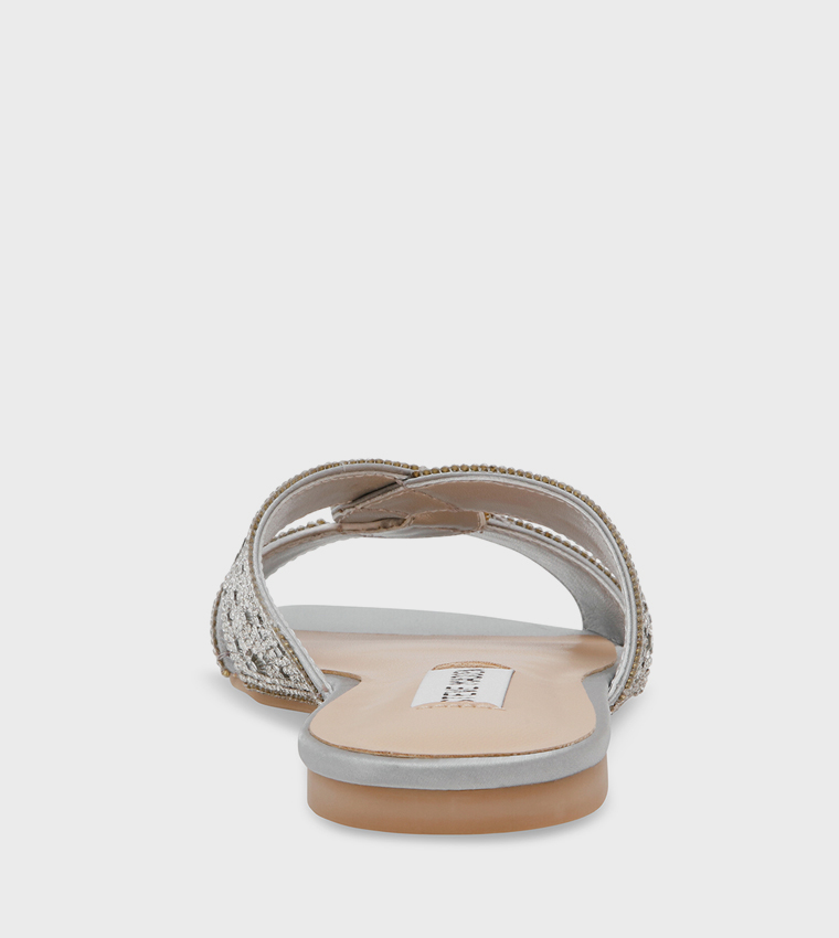 MUSA Embellished Flat Sandals