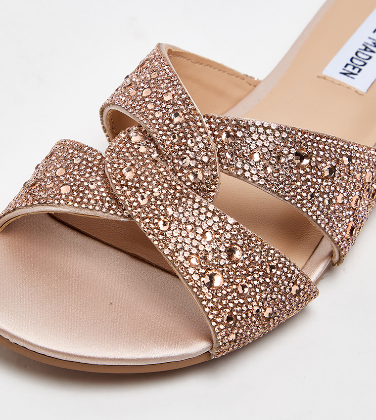 MUSA Embellished Flat Sandals