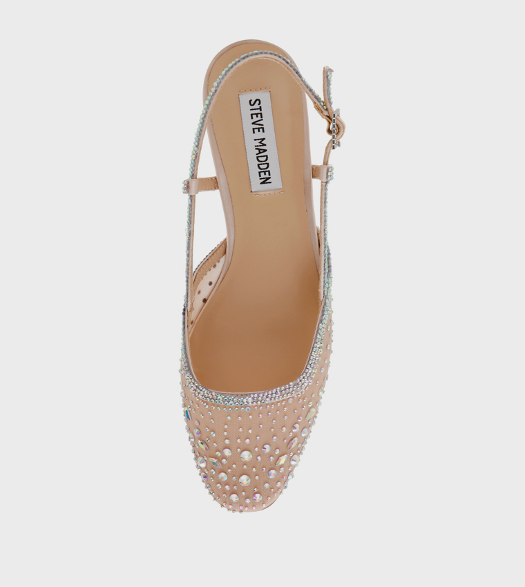 BALLROOM Embellished Low Heel Pumps