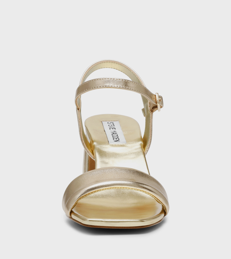 LAYNEY Textured Block Heeled Sandals