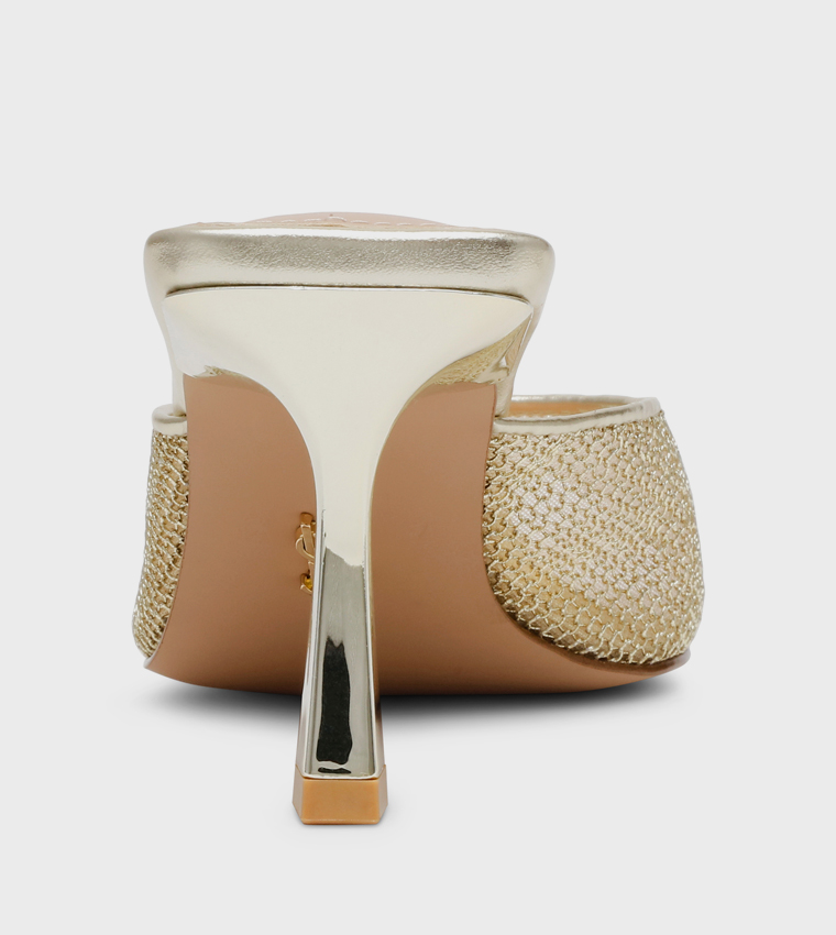 NEWCOMER Textured Heeled Sandals