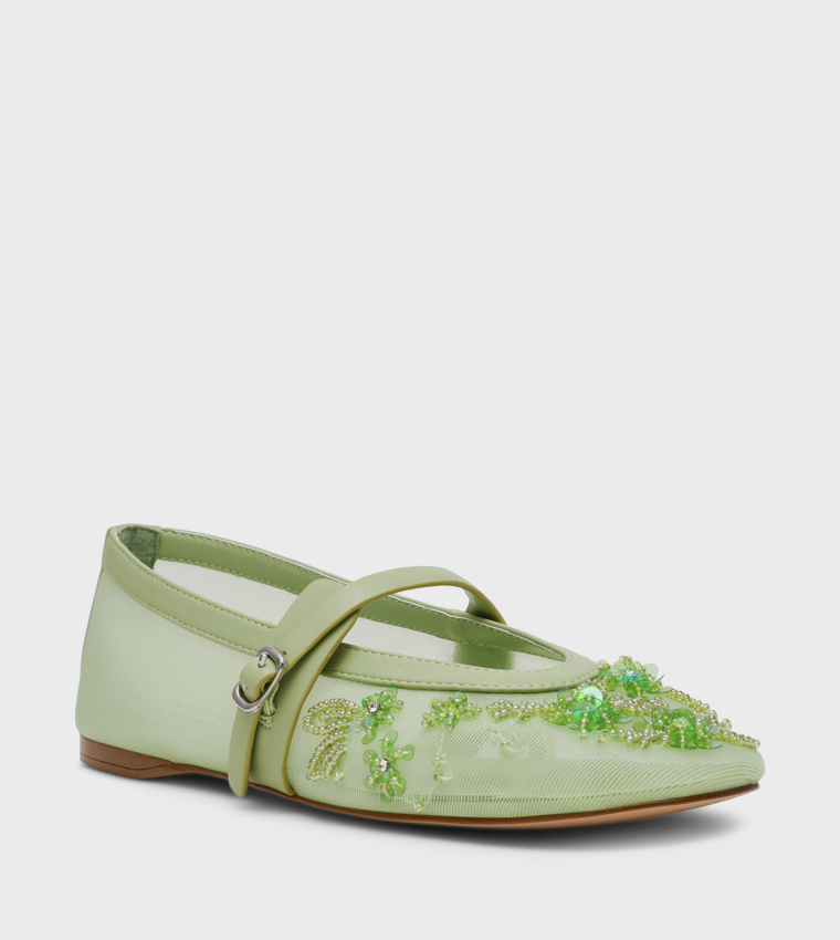 REJOICE-MF Embellished Mary Jane shoes