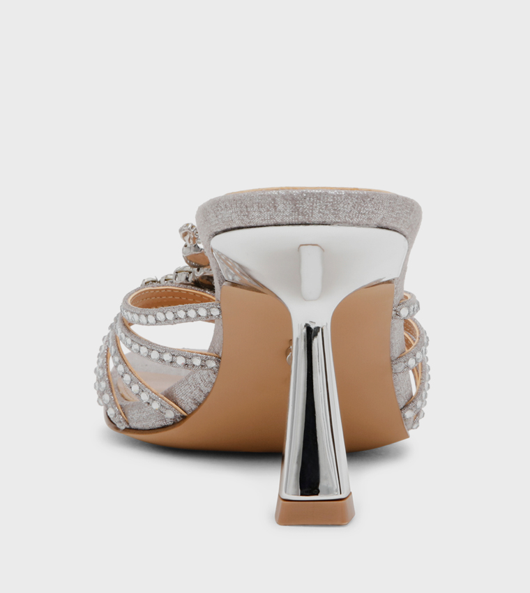 SAFFY Embellished Strappy Heeled Sandals
