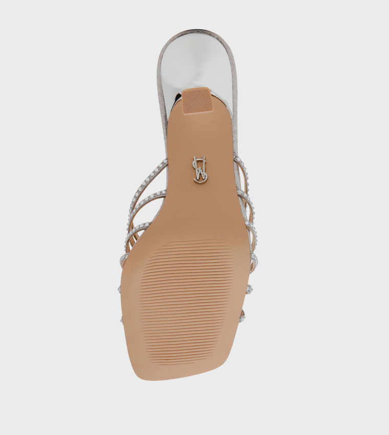 SAFFY Embellished Strappy Heeled Sandals