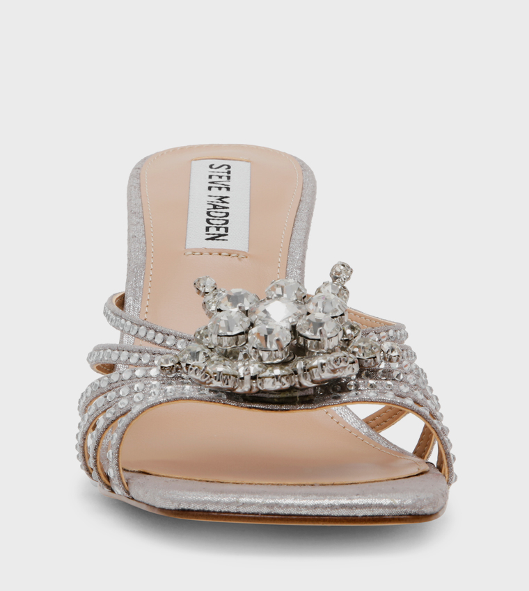 SAFFY Embellished Strappy Heeled Sandals