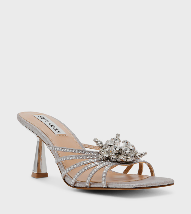 SAFFY Embellished Strappy Heeled Sandals