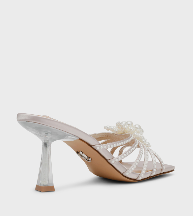 SAFFY-P Embellished Strappy Heeled Sandals