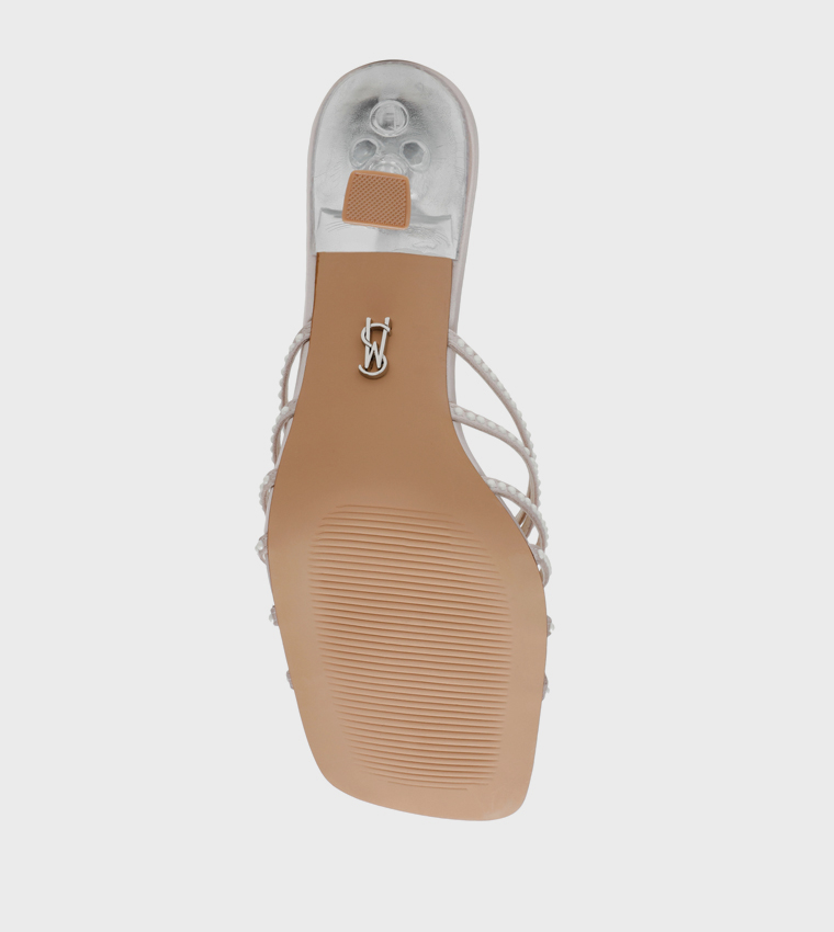 SAFFY-P Embellished Strappy Heeled Sandals