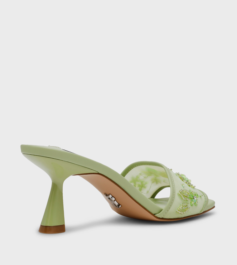 IN-BLOOM Embellished Heel Sandals