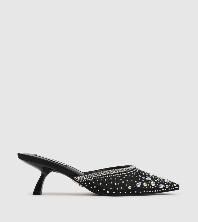 MARNEY Embellished Heeled Mule Pumps