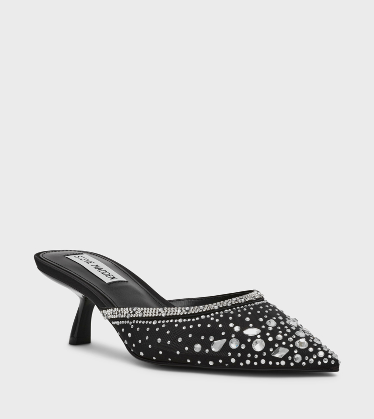 MARNEY Embellished Heeled Mule Pumps