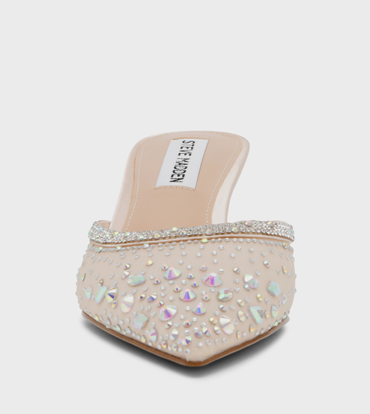MARNEY Embellished Heeled Mule Pumps