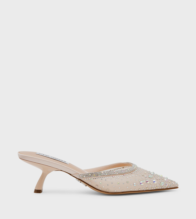 MARNEY Embellished Heeled Mule Pumps