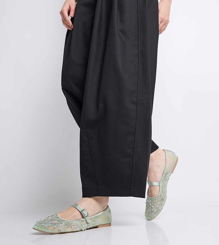 WILDLIFE Embellished Mesh Mary Janes