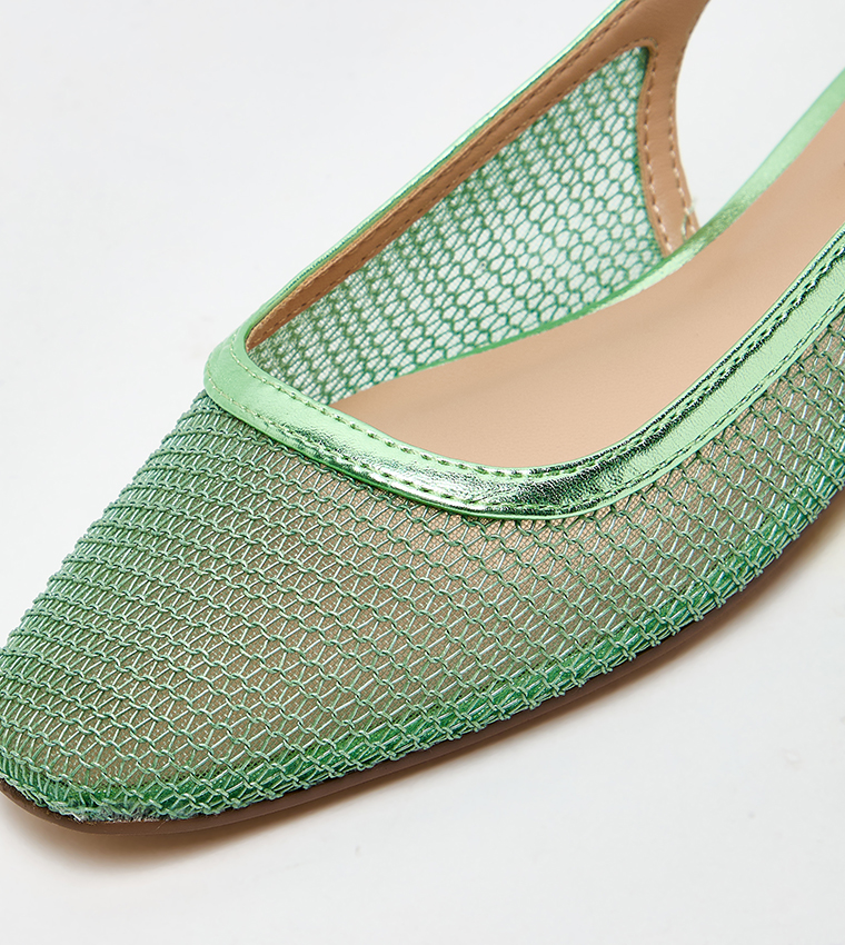 BOULEVARD Mesh Slingback Mules