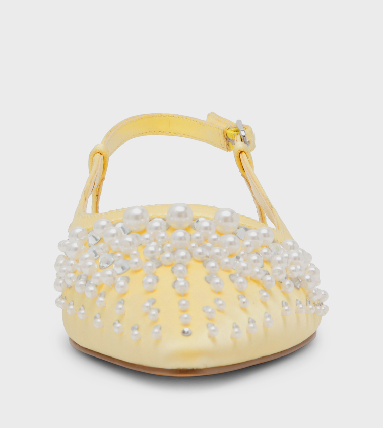 LAYOVER Embellished Sling Back Mules