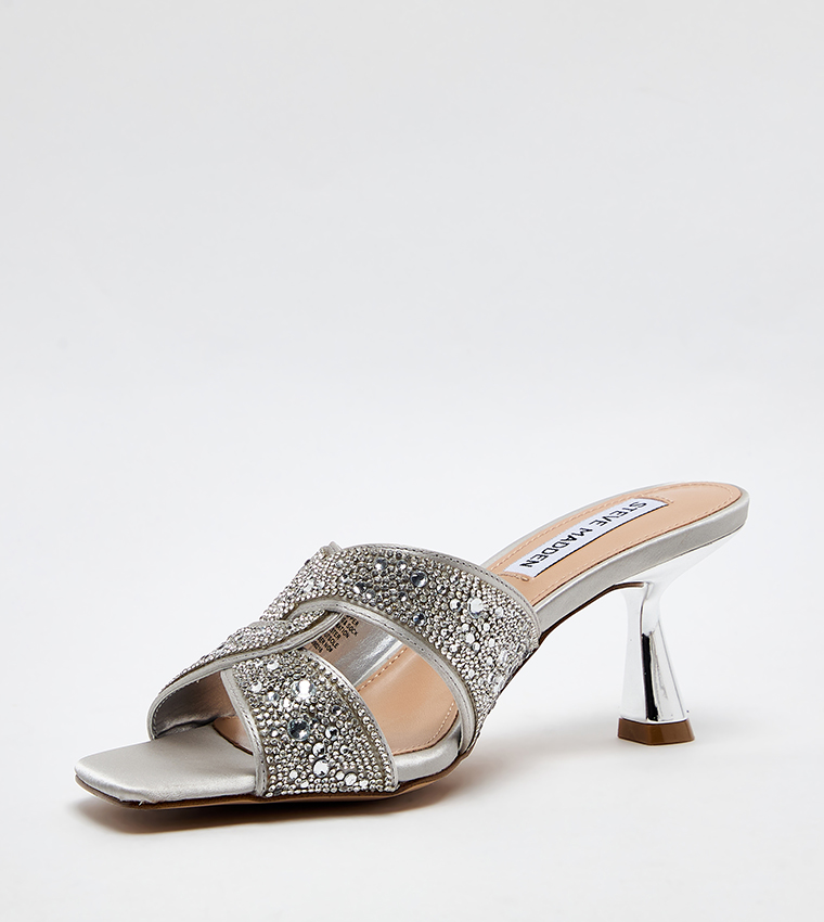 INSTEP Embellished Heeled Sandals
