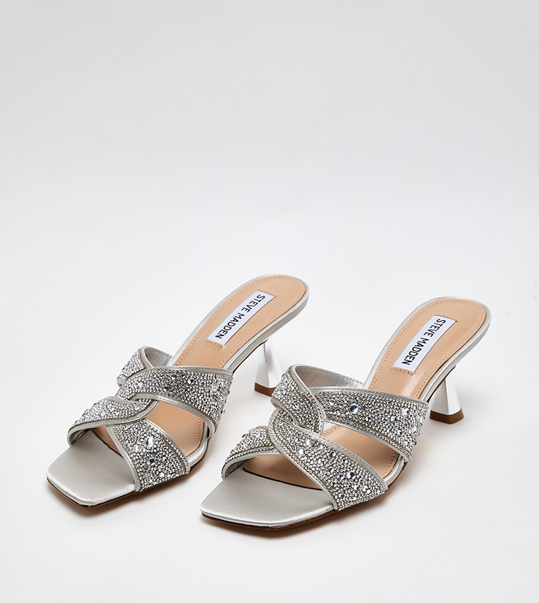 INSTEP Embellished Heeled Sandals