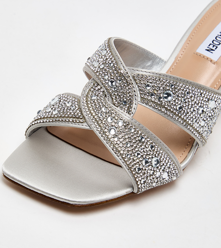 INSTEP Embellished Heeled Sandals