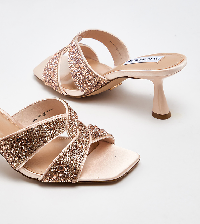 INSTEP Embellished Heeled Sandals