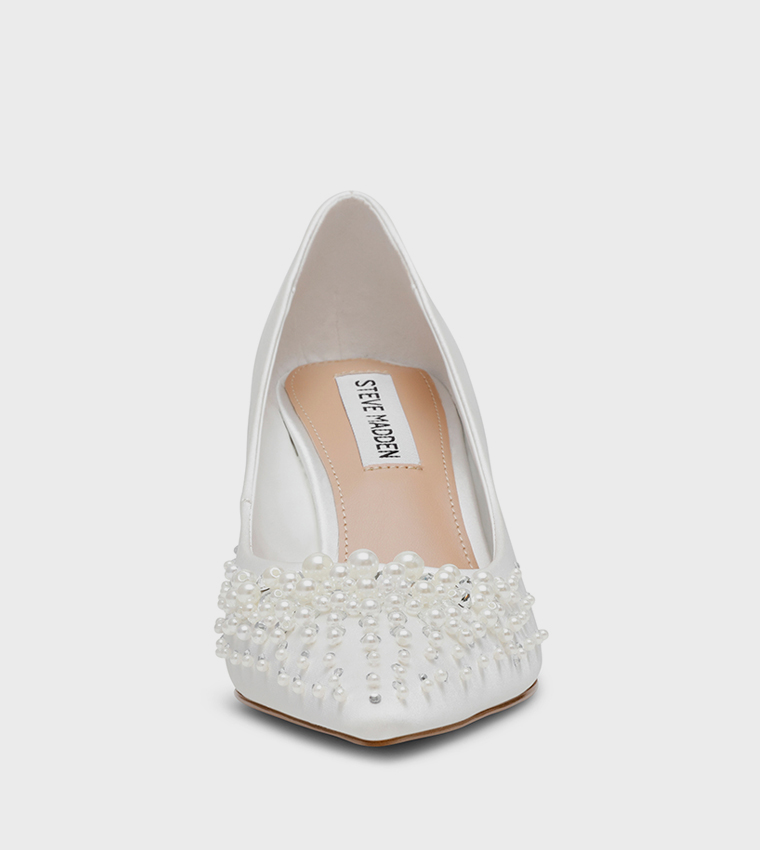 VIEWZ Embellished Pointed Toe Pumps