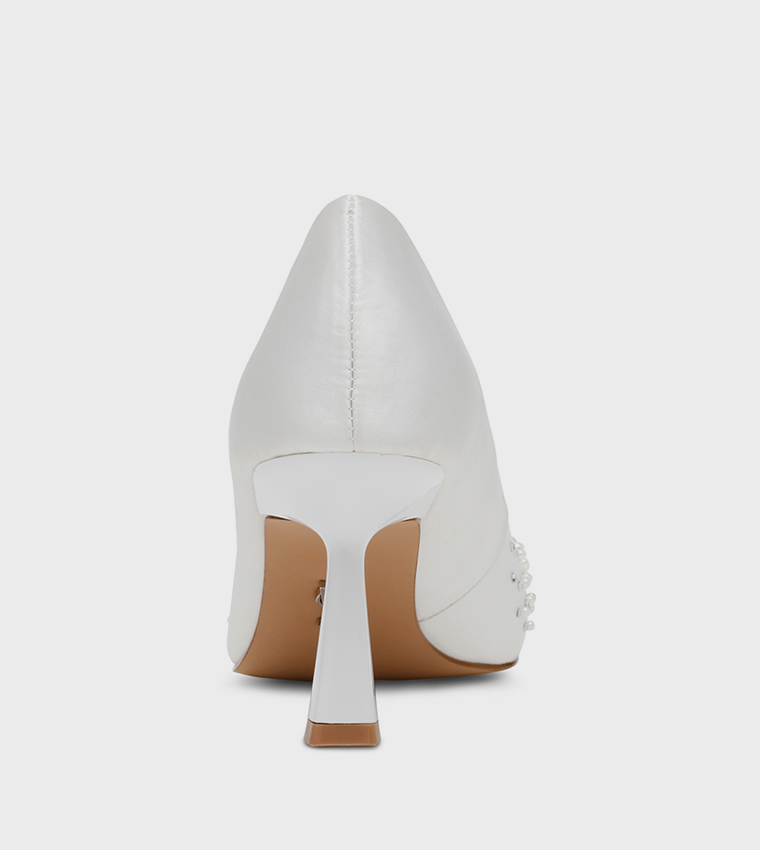 VIEWZ Embellished Pointed Toe Pumps