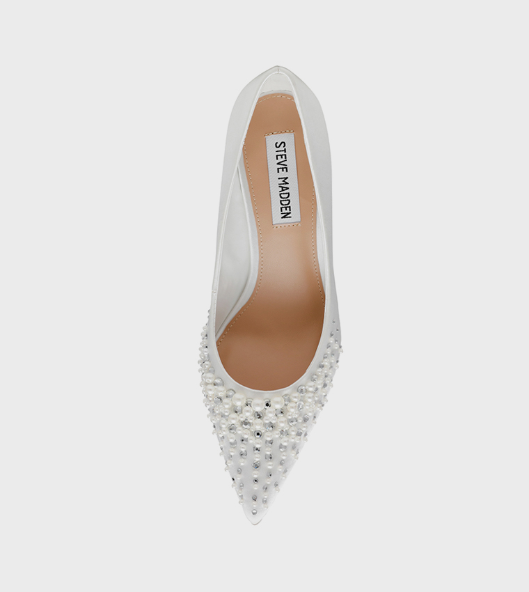 VIEWZ Embellished Pointed Toe Pumps