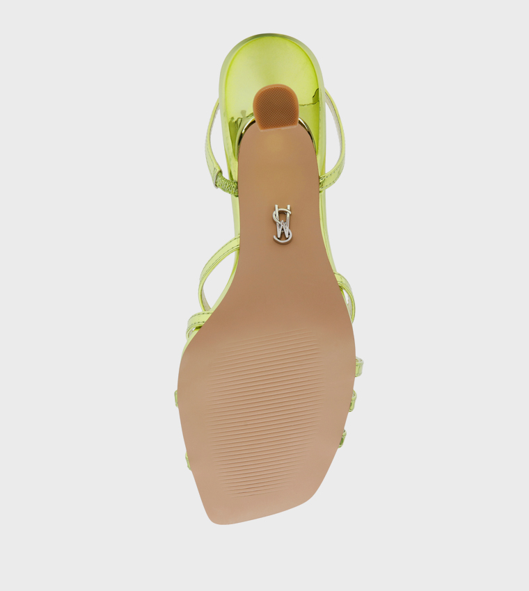 UPCLOSE Strappy Sling Back Heeled Sandals