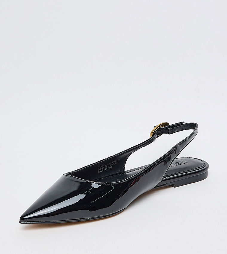 OTTIE Pointed Toe Slingback Flat Shoes
