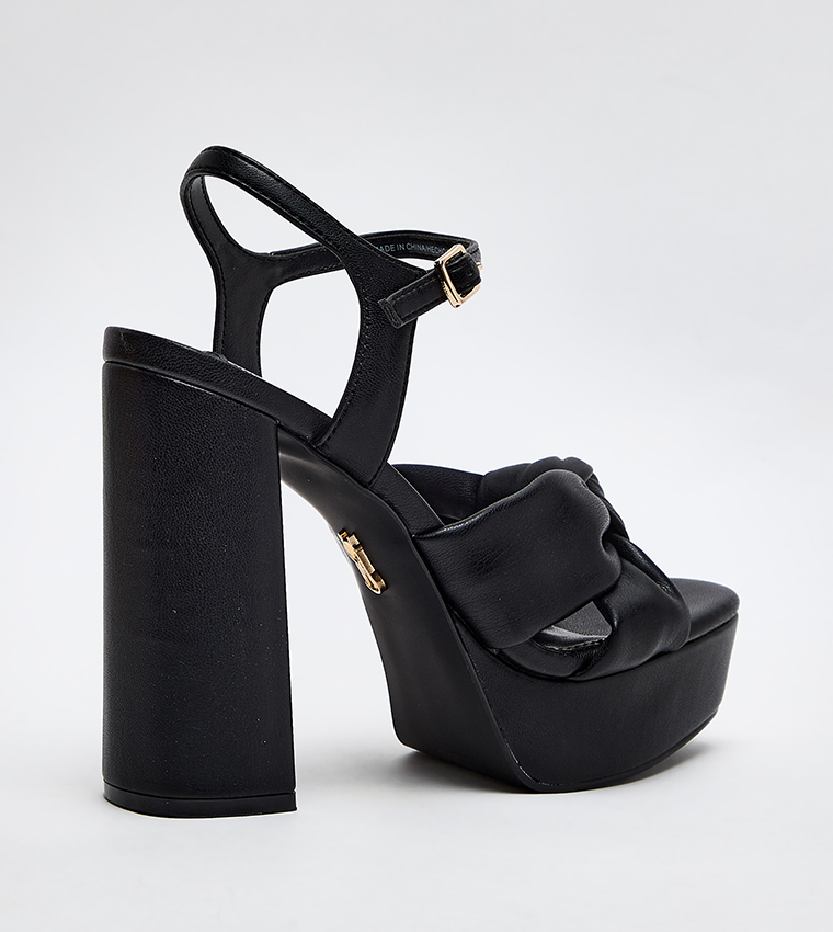 LEVONA Ankle Strap Platform Heel Sandals