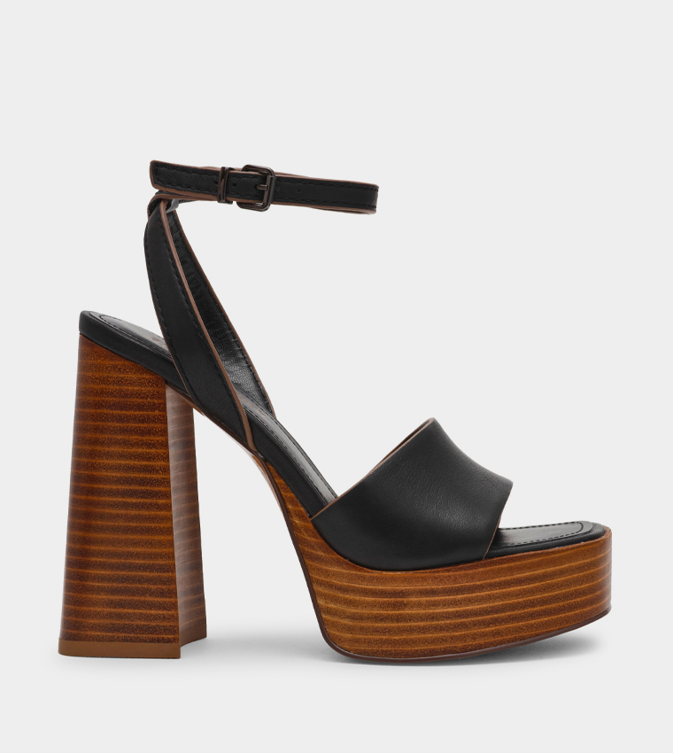 FLORIA Ankle Strap Platform Heel Sandals
